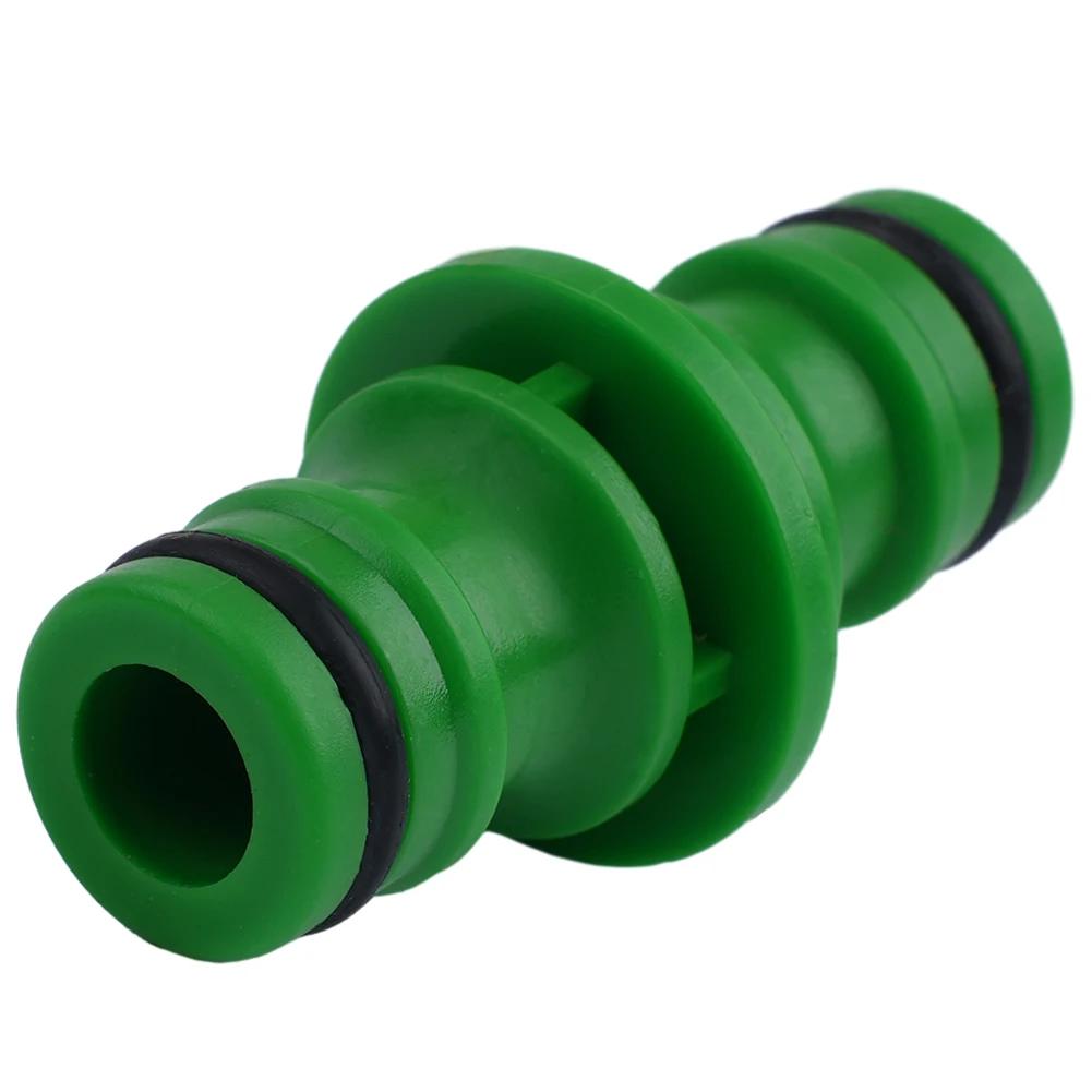 

10 Pcs Hose Pipe Connector Double Male Plastic Quick Fix Click On Rubber O Ring For Garden Watering Hose Connecting Adapter