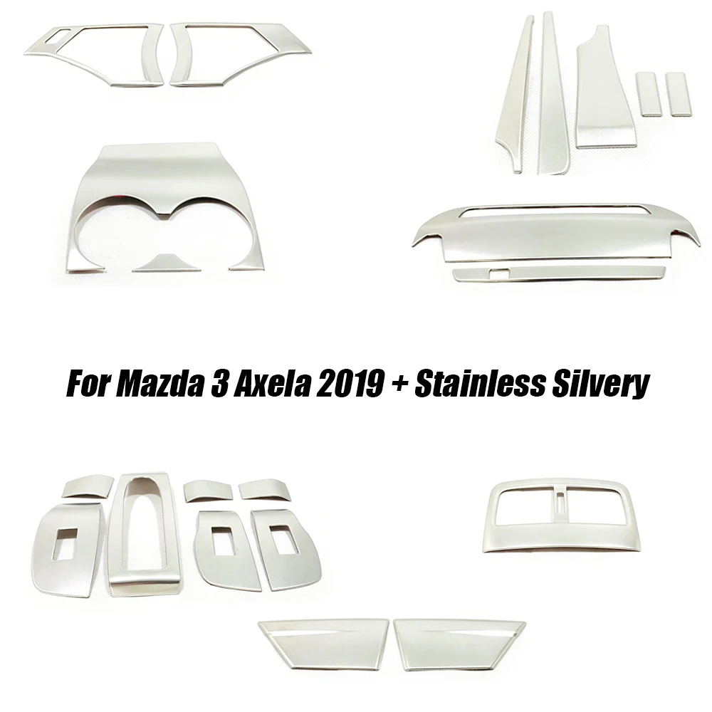 

For Mazda 3 Axela 2019-2021 Car Armrest Window Lift Switch Handle Air Conditioner Vent Water Cup Headlight Button Control Frame
