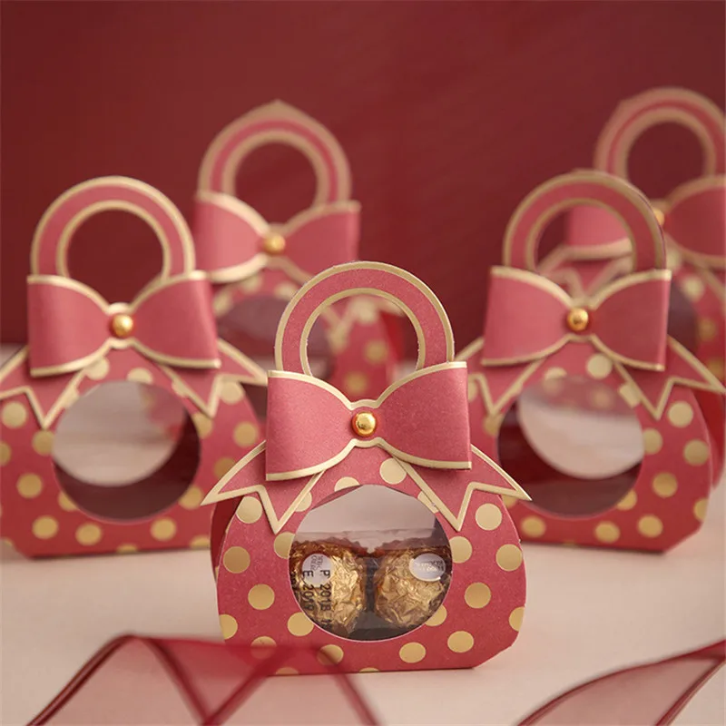 

20/30/50pcs Creative Champagne Candy Box Wedding Gifts For Guests Packaging Bottle Shape Clear Window Boxes Communion Decoration