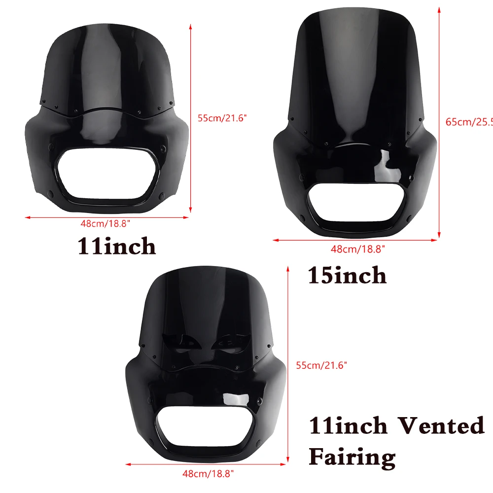 Передняя фара для Harley Softail Fat Bob FXFB 2018-2019 114 FXFBS 2018-2024 11/15 дюймов в клубном стиле