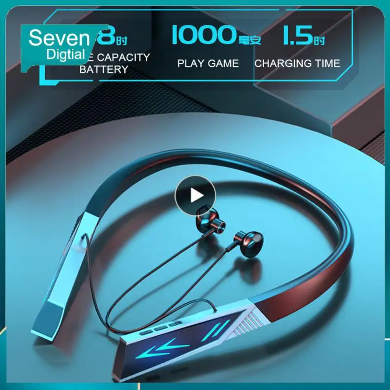 

5.2 Wireless Headset Long Battery Life Luminous Wireless Eaphone With Microphone Sports Running Headphone 48 Hours