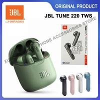 original jbl tune 220 tws bluetooth true wireless on ear headphones earbuds t220tws earphones stereo bass sound sport headset