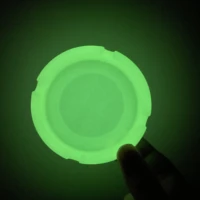 glow in the dark round silicone ashtray multi colors available