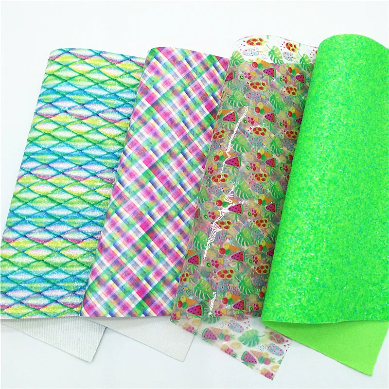 Фруктовые желейные листы на заказ неоновые блестящие кожаные бриллианты кожа