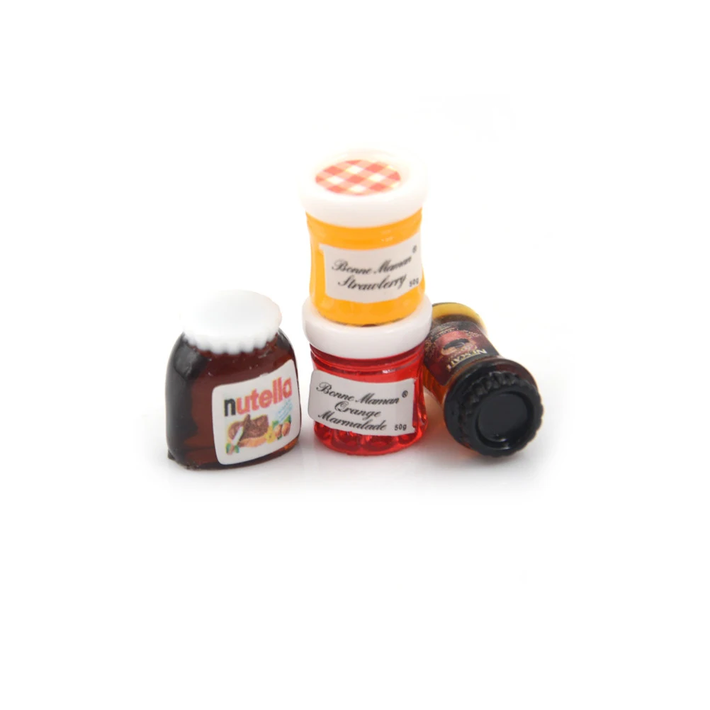 Миниатюрные аксессуары для Nutella Jam кофейный кукольный домик материал из смолы