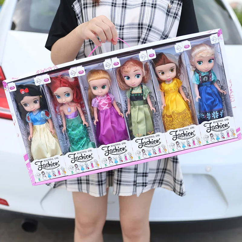 Disney Princess Kawaii Anime Doll White Snow Ariel Belle Rap