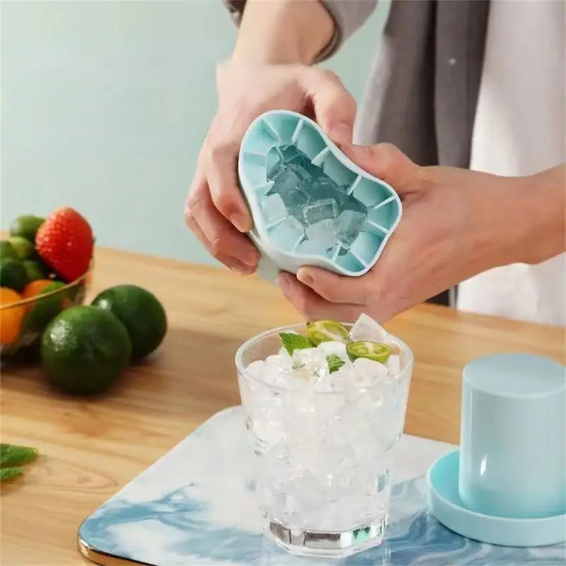 

Ice Bucket Cup Mold Ice Cubes Tray Food Grade Quickly Freeze Silicone Ice Maker Creative Design Ice Bucket Whiskey Beer Maker