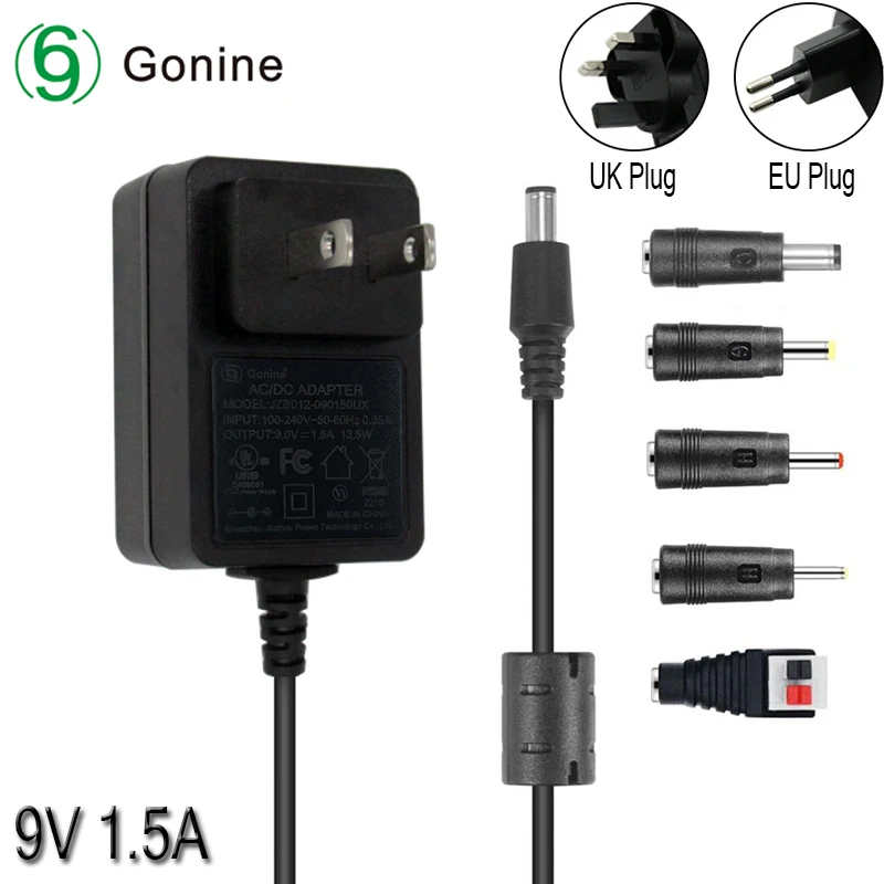 9V AC Adapter for Proform Hybrid,Spinning Bike.Crosley Cruiser Portable Turntable Record Player CR8005A CR8005A-BK CR8005A-BL