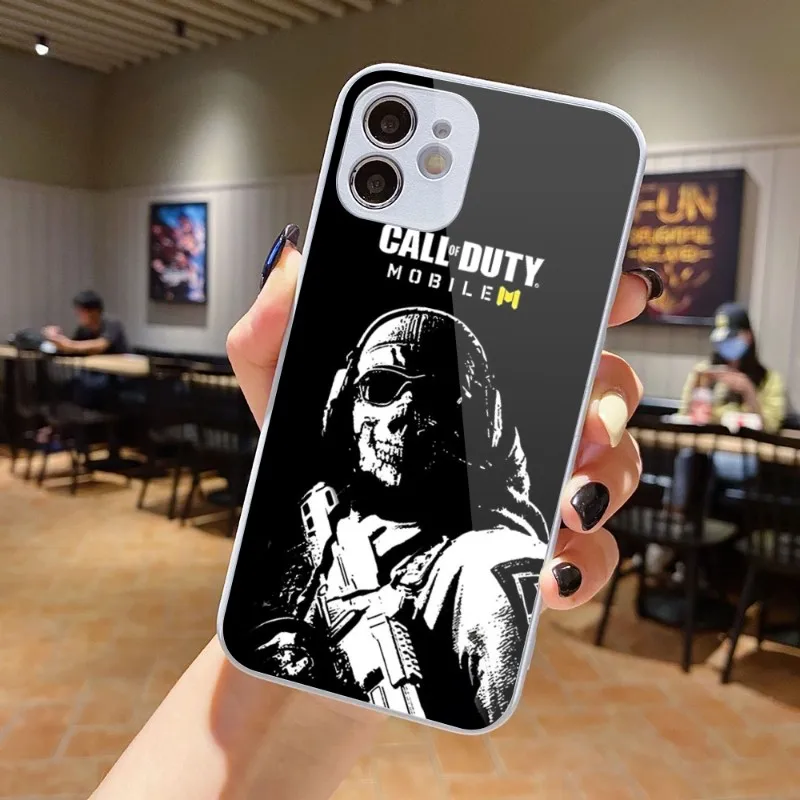 

Популярный чехол для телефона с вызовом игры для iPhone 14, 13, 12, 11 Pro Max, X, XR, XS, 8, 7 Plus, чехол для телефона из жидкого стекла