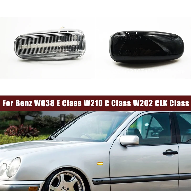 

Автомобильные аксессуары для Mercedes-Benz Vettel W638 E Class W210 C Class W202 CLK Class, беговое брызговик, сигнал поворота, цвет левый/правый