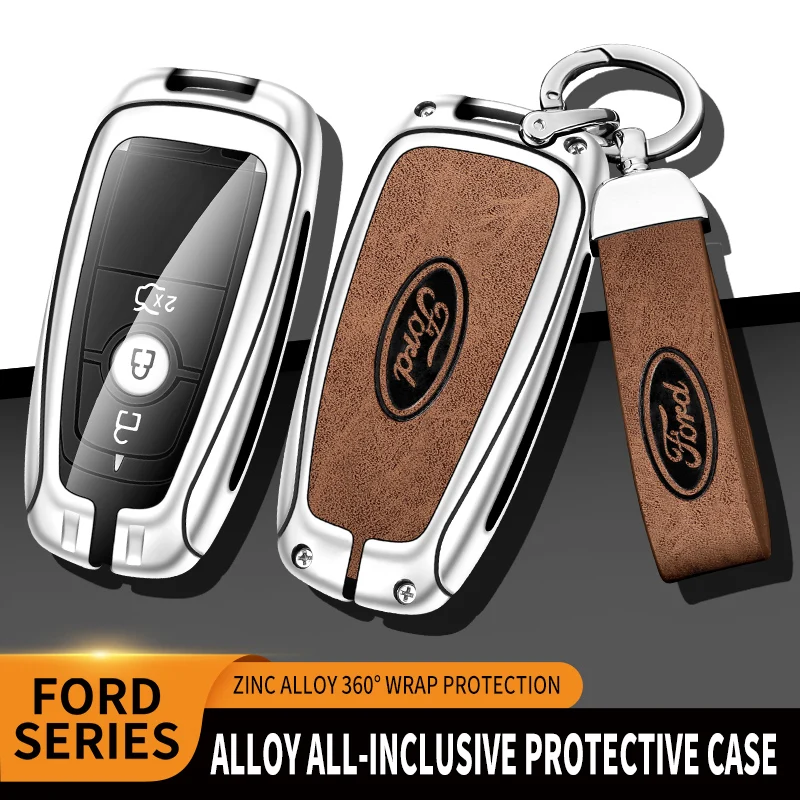 

Car Key Case For Ford Ranger Raptor Fx4 Max Wildtrak XLT XL Everest Mustang Focus Fiesta Ecosport Edge Kuga Expedition Explorer