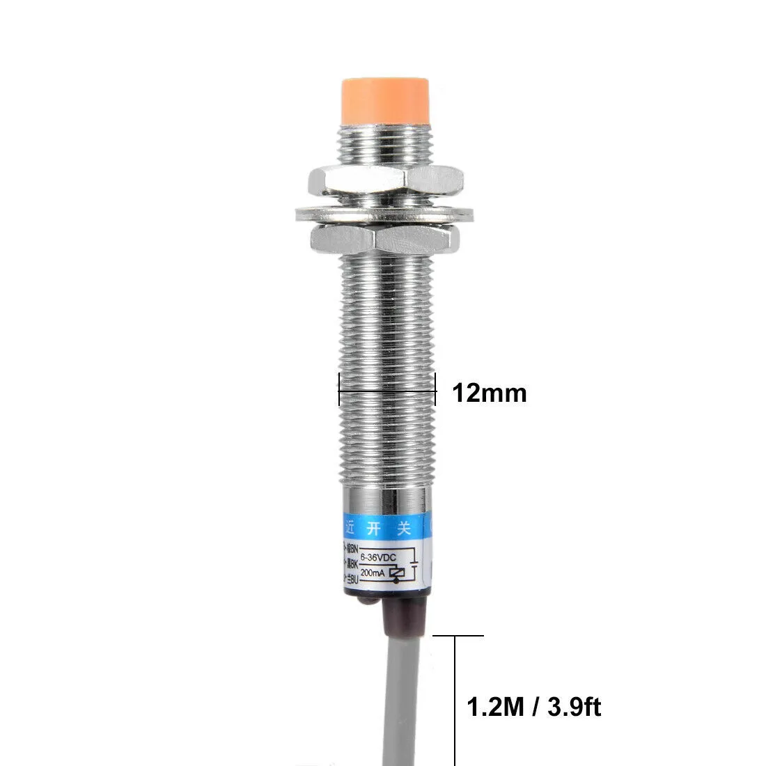 

1 Pc LJ12A3-4-Z/BY Inductive Proximity Sensor Inductive Sensors Switch PNP DC 6V-36V Cylindrical DC 3 Line Type Machine Tools