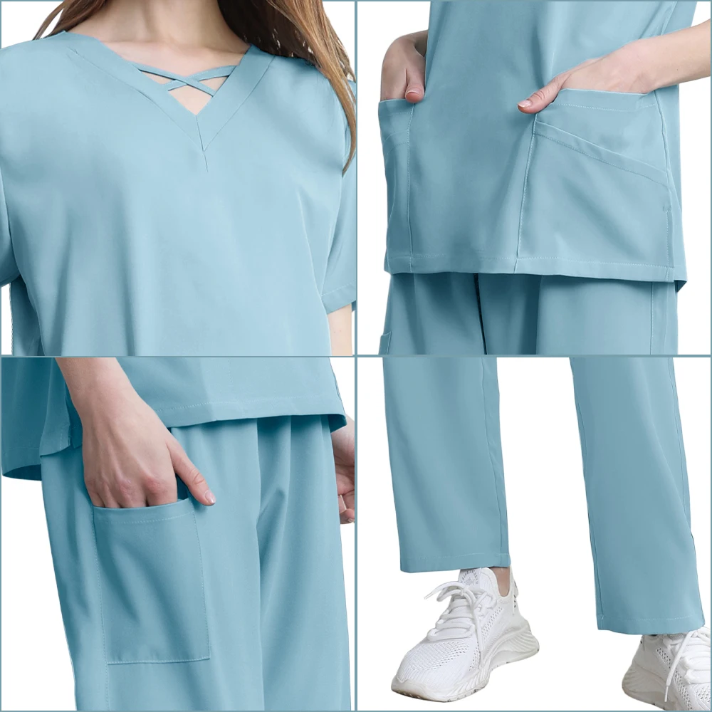 9 цветов оптовая цена топы с коротким рукавом брюки униформа для кормления