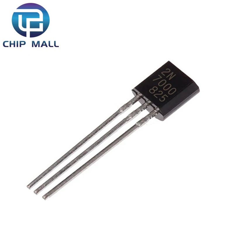 

20PCS/LOT 100% New 2N7000 Small Signal MOSFET 200 mAmps, 60 Volts N-Channel Transistor TO-92 TO92 IC