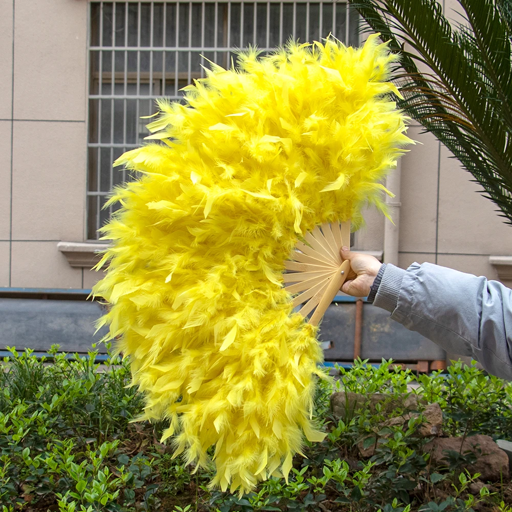 

1 шт., цветной веер в виде перьев индейки, 45 см