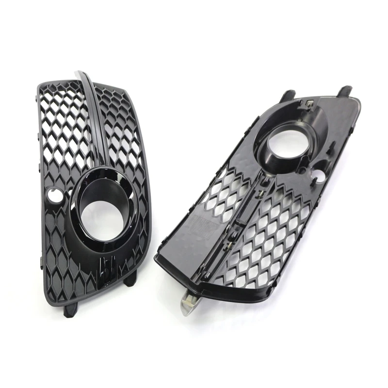 

2Pcs Front Bumper Fog Light Grille Cover Honeycomb Grill Fit for Q5 Sport 13-16 Automotive Exterior Accessories