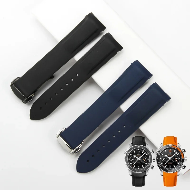 

Ремешок силиконовый для часов Omega Seamaster 300, 20 21 22 мм