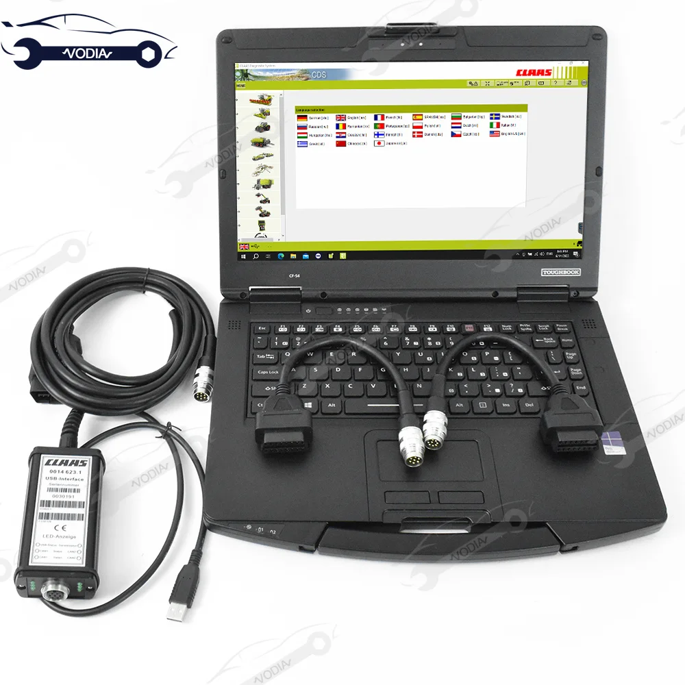 cf53laptop для CLAAS CDS 7.5.1 интерфейс DIAGNOSTIC KIT CAN-интерфейс сельскохозяйственный