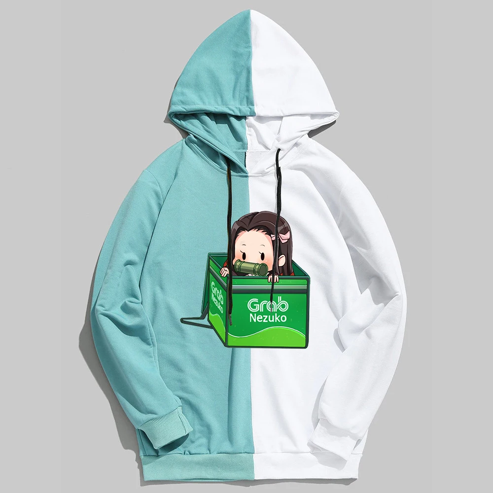 

Кавайная толстовка с капюшоном, рассекающая демонов, Kimetsu No Yaiba, толстовка с капюшоном Nezuko In The Box, осень 2022, толстовки, уличная одежда, женская одежда