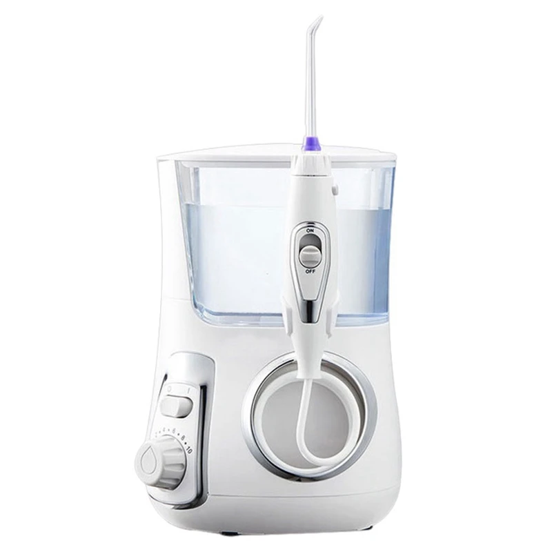 

Oral Irrigator Water Pulse Flosser Jet Teeth Cleaner Hydro Jet With 800Ml Water Tank & Nozzle Tooth Care