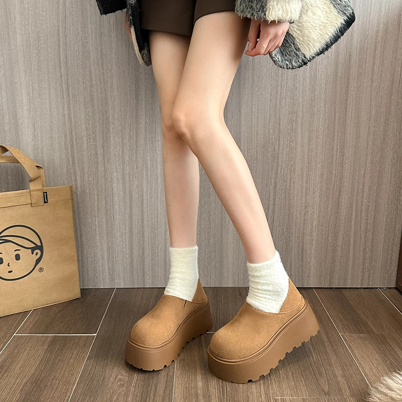 Женская хлопковая обувь плюшевые зимние ботинки с леопардовым принтом зима 2024