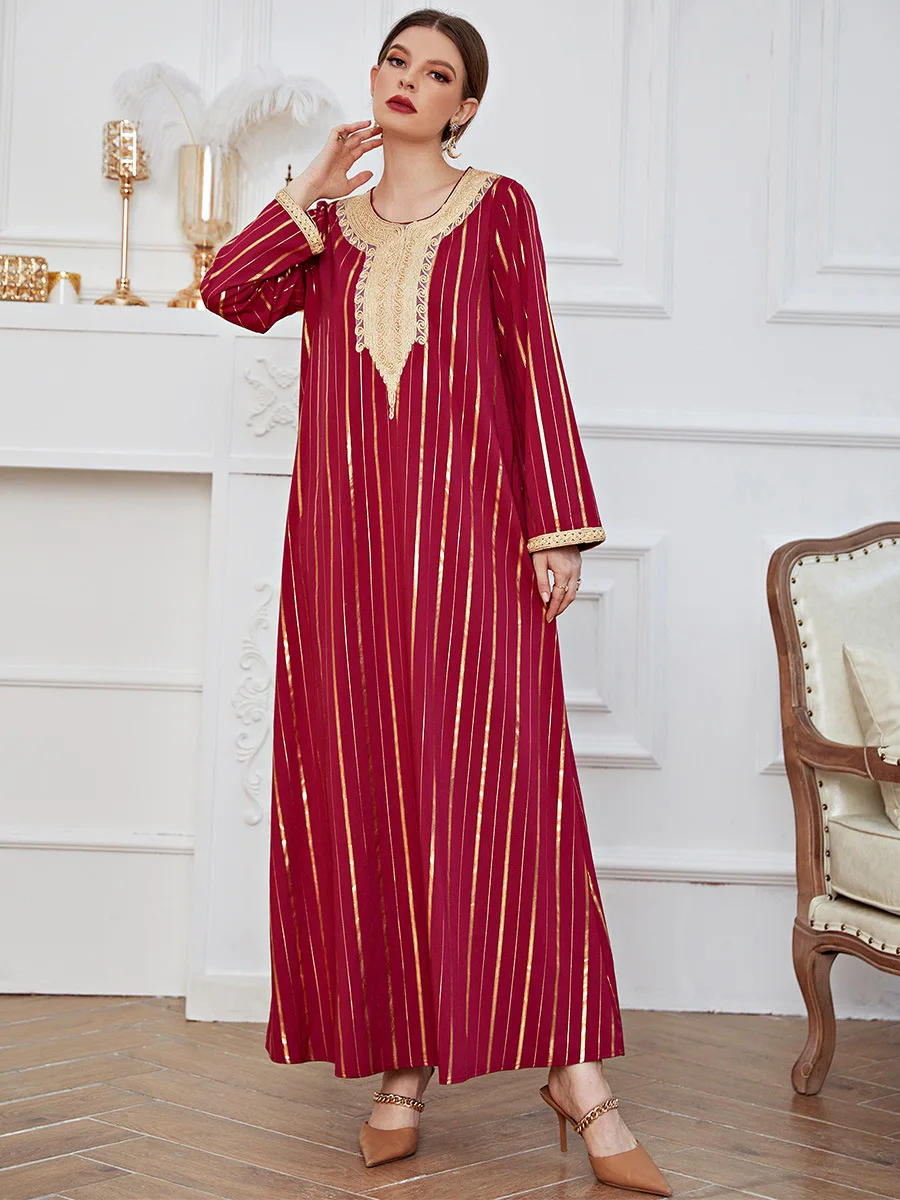 Kaftan African Dresses for Women Abaya Dubai Turkey Islam Arabic Bangladesh Muslim Modest Dress Robe Longue Femme Vestidos Longo