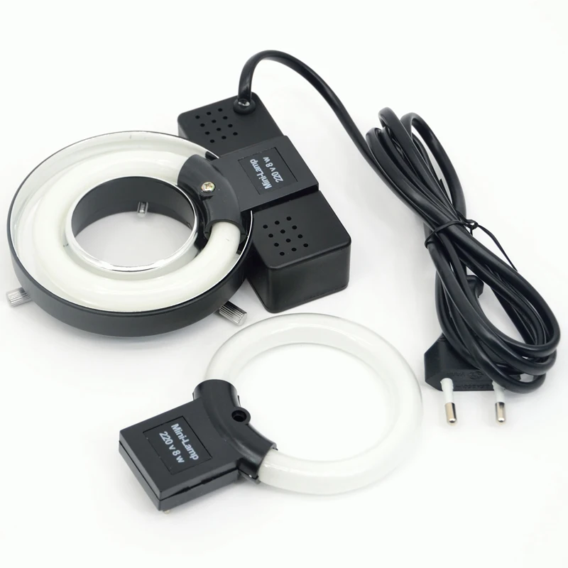 ФЛУОРЕСЦЕНТНОЕ кольцо для микроскопа FYSCOPE 8 Вт круглая черная лампа 220 В отдельная