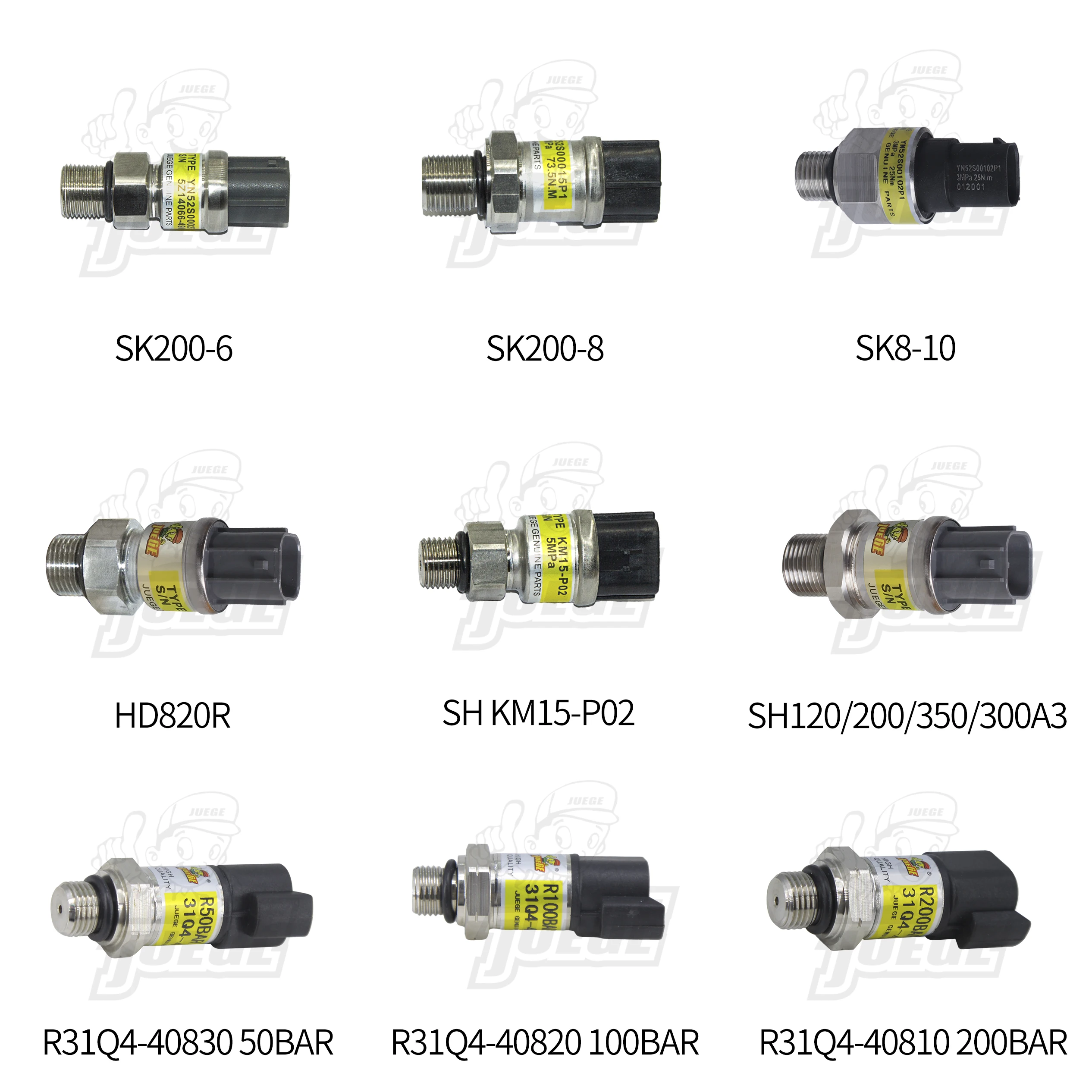 375-6988 Датчик давления Common Rail двигателя 3756988 C7.1 CAT323D2 JUEGE Аксессуары для