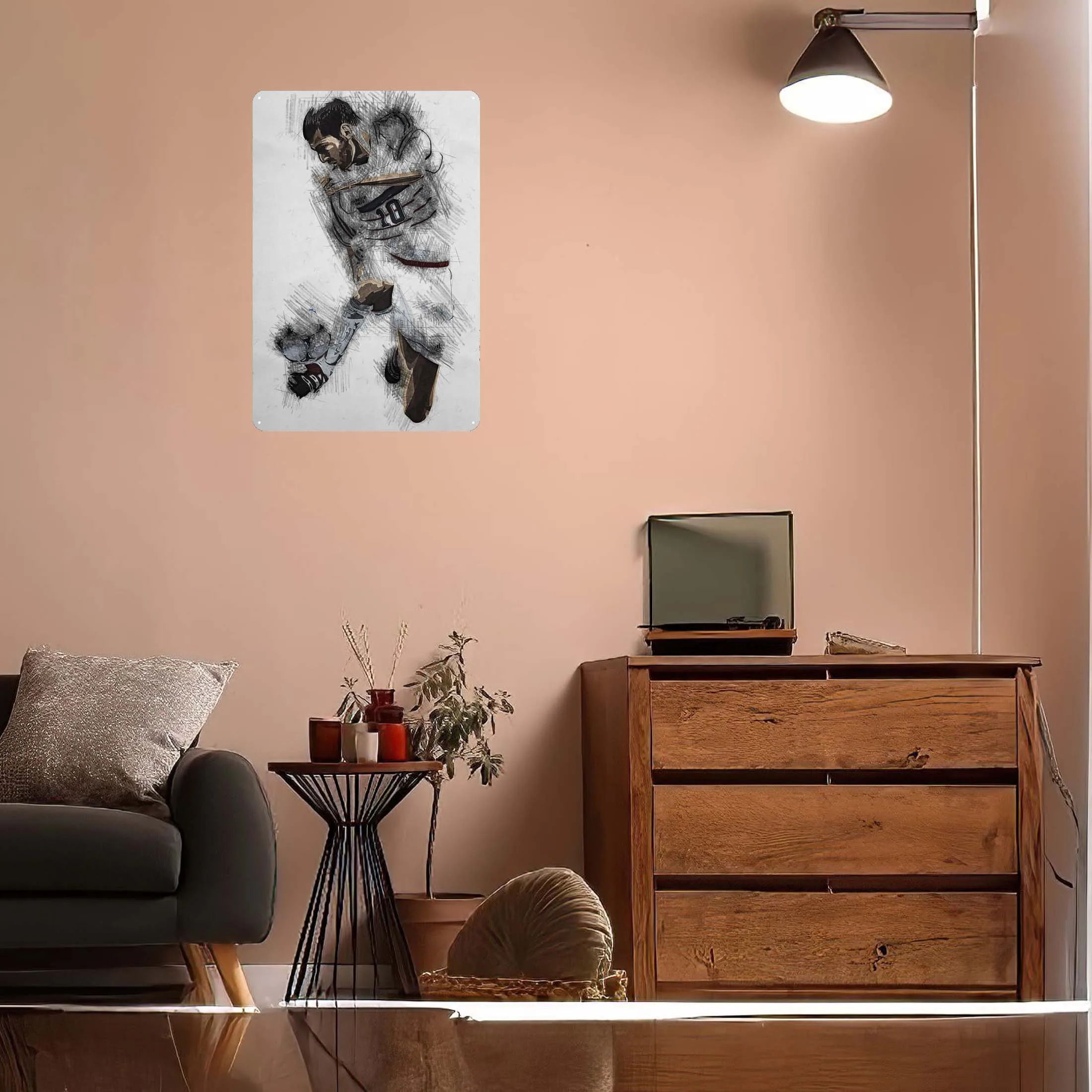 Металлический знак Zidane спортивный плакат художественная роспись ретро жестяной