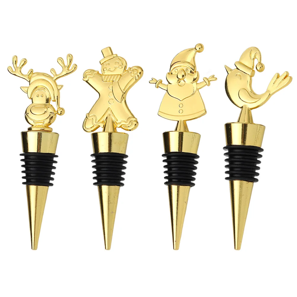 

Bottle Stopper Plug Christmas Stoppers Xmas Cap Party Santa Bottles Beveragesealing Favors Vacuum Supplies Champagne Preserver