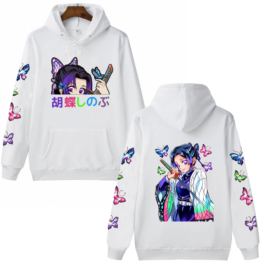 

Demon Slayer Shinobu Unisex Anime Hoodie Pullovers Tops Long Sleeves Hip Hop Streetwear