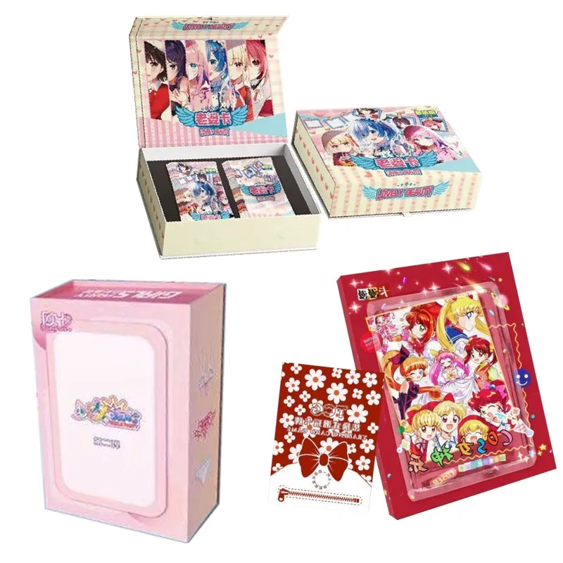 

4 коробки, коллекция карт Таро для богини, женская коробка для усиления красоты, карточки, Подарочная коробка для игрушек, детские игральные карточки, подарочная коробка