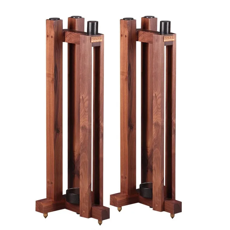 

Black Walnut All Solid Wood Triangle Speaker Tripod Speaker Bracket Bookshelf Box Tripod Tripod