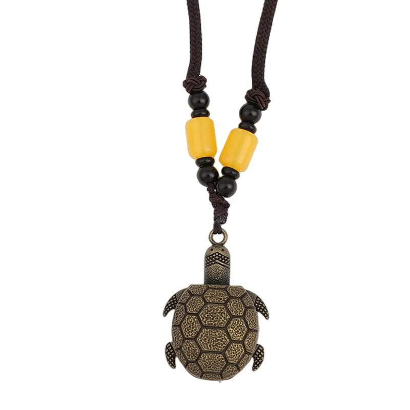 Reloj Man Watch  Relogio Necklace Pendant, Foldable Retro Cartoon Children Gold Copper Turtle Quartz Pocket Watch