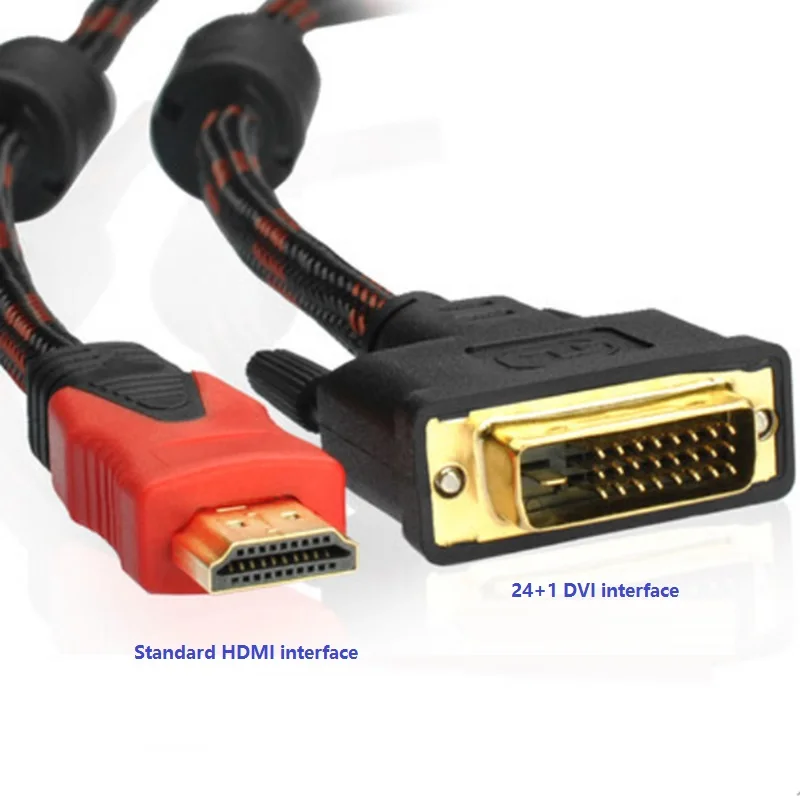 Кабель-переходник FULCLOUD с DVI на HDMI, 1,5 м, 3 м, 5 м, 10 м