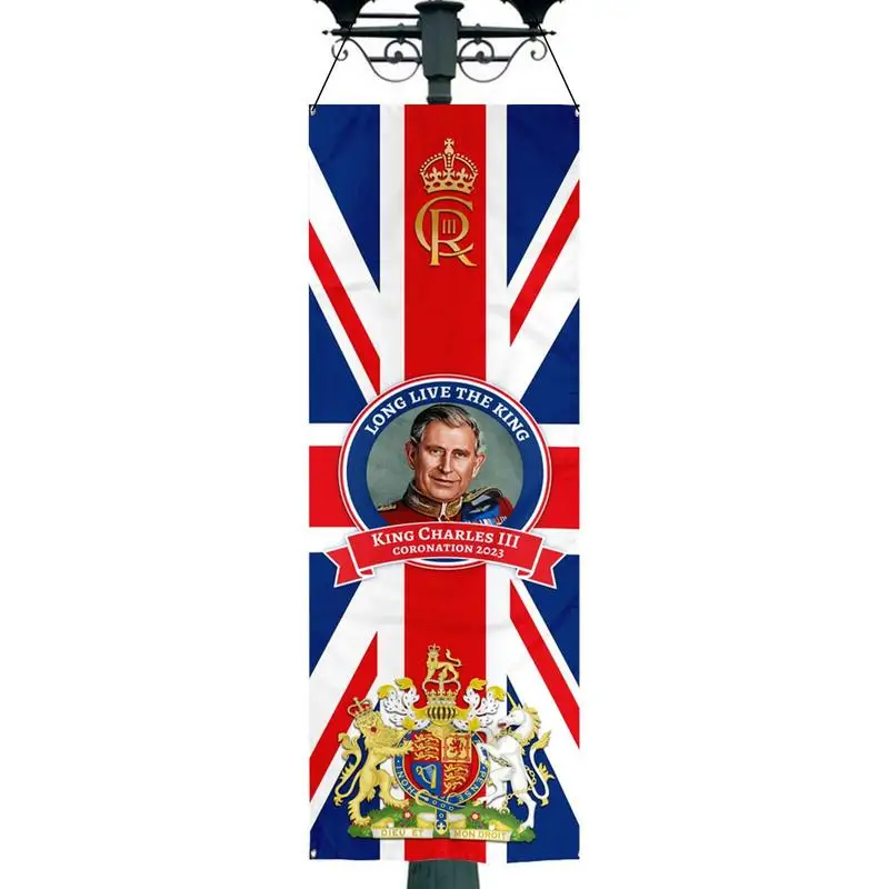 

King Charles Iii Flag Union Jack Coronation Flags King Charles III UK Flag King Charles Great Britain Flag Flag For New King Hot