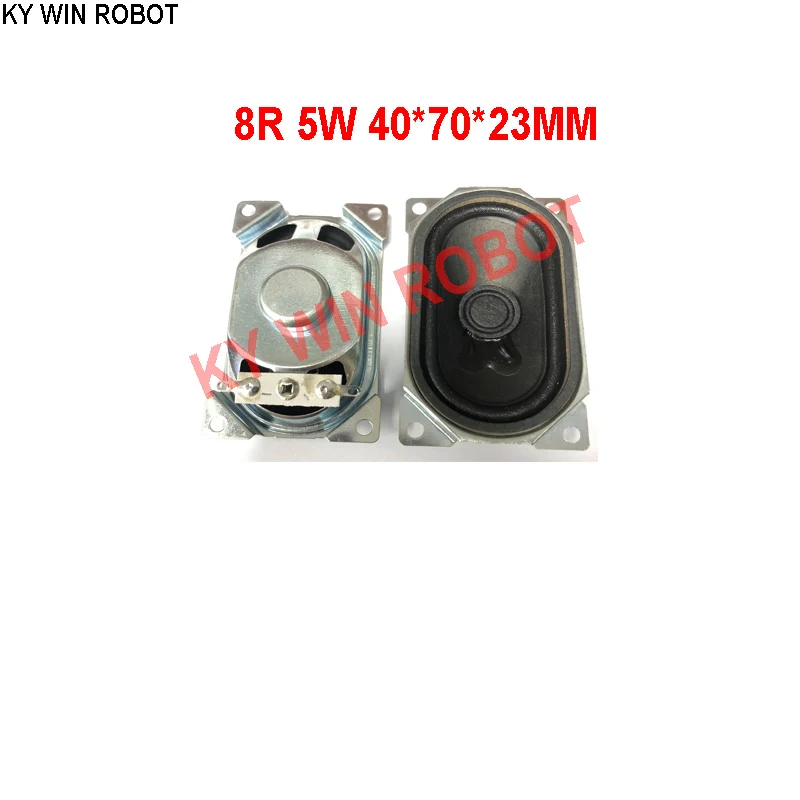 

2PCS/Lot LCD Monitor/TV Speaker Horn 5W 8R 4070 Loud speaker 8 ohms 5 Watt 8R 5W 40*70MM thickness 23MM with warped corners