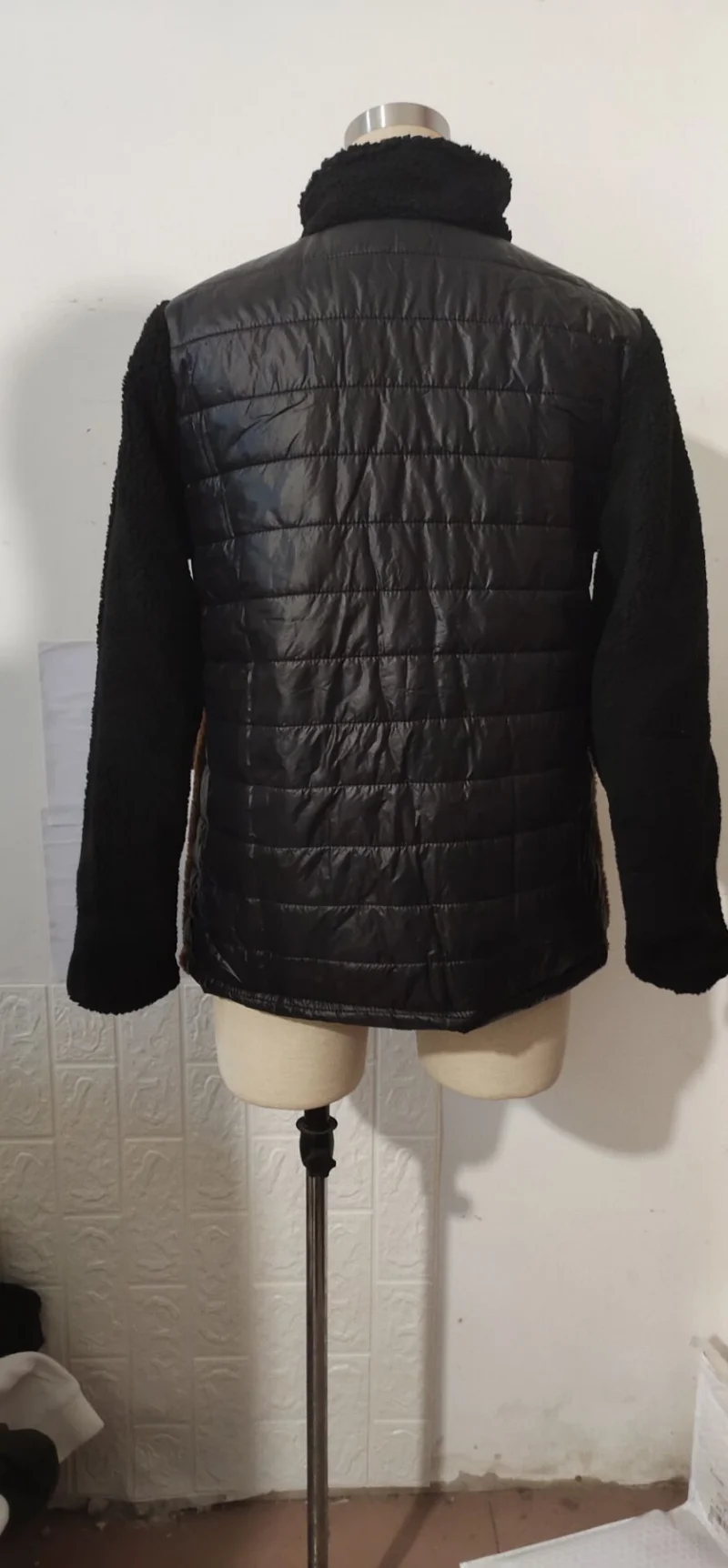 Fashion Patchwork Cuffs Contrast Slim Down Jacket Women Winter Coat Women