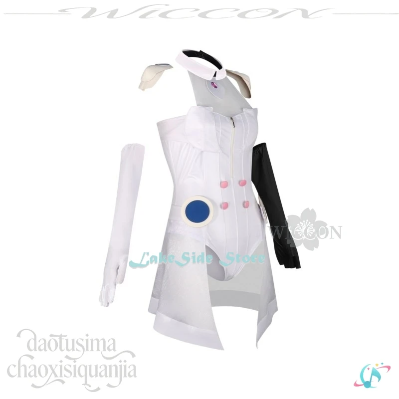 Фото Костюм для косплея Минэцуки Рицу из аниме-игры BanG Dream, наряд для выступления на сцене, белый комбинезон, боди, парик, для Хэллоуина и вечеринок №4