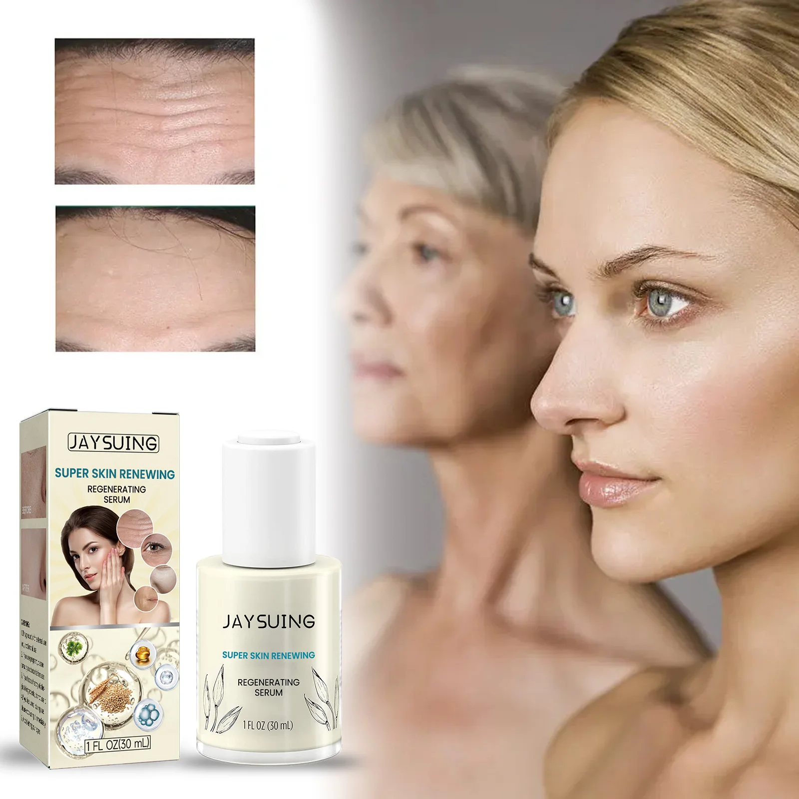 

Removal Wrinkle Fine Line Facial Serum Essence Anti-aging Firming Lifting Nourishing Retino Collagen Tightening Skin Care 30ML