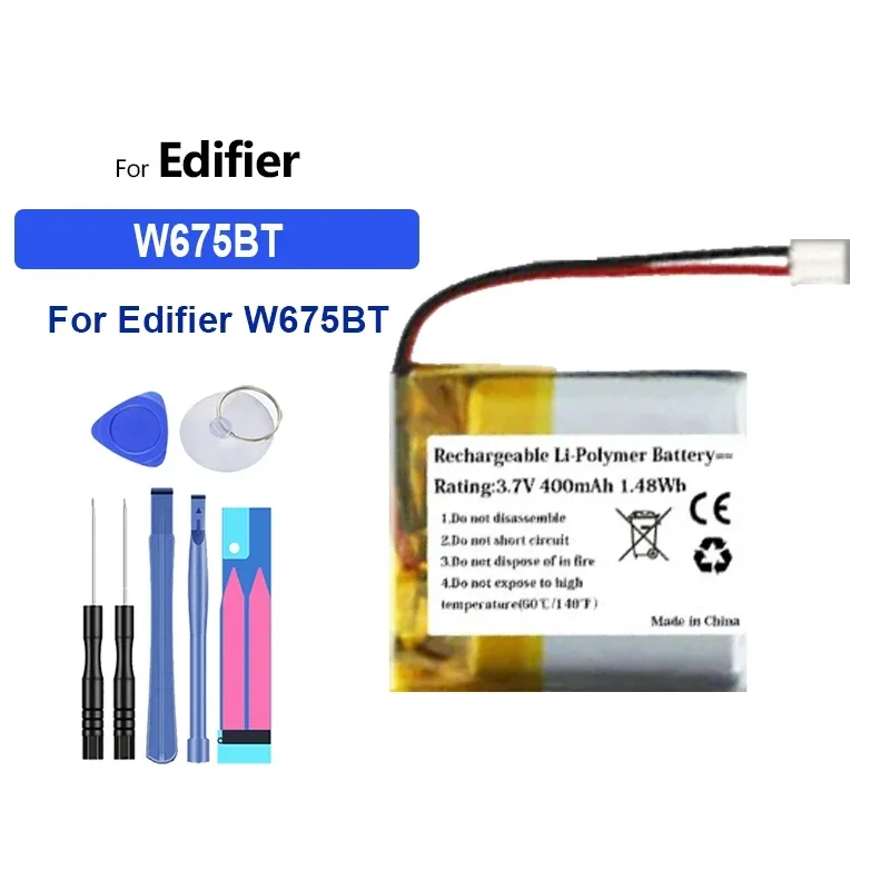 Аккумулятор 400 мАч/1800 мАч для наушников Edifier W675BT W855BT W860NB W800BT