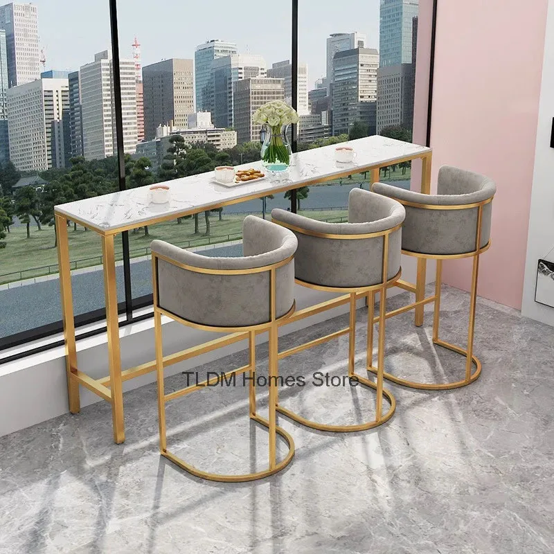 Итальянские барные стулья из кованого железа бытовые для ресторана легкие