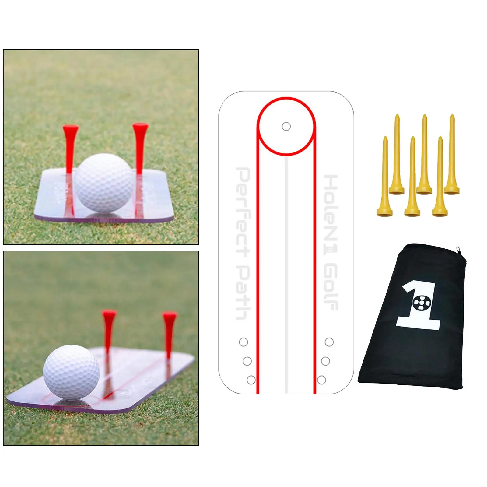 

Golf Putting Aid Alignment Swing Trainer Alignment Hitting Putting Tutor