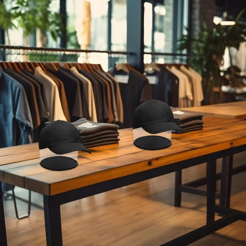 w przezroczystym stojaku na kapelusze nadmuchiwany blat uchwyt oszczędzający miejsce przenośny stojak do czapek baseballowych modne czapki