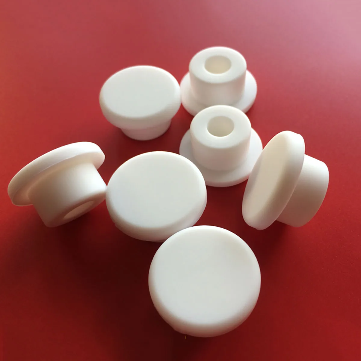 

5/10/20Pcs Rubber Plug Silicone Inner Hole Stoppers 16.5/17/18/19mm Eyelet Joint Protective Ring White Inserts Seal T-plug