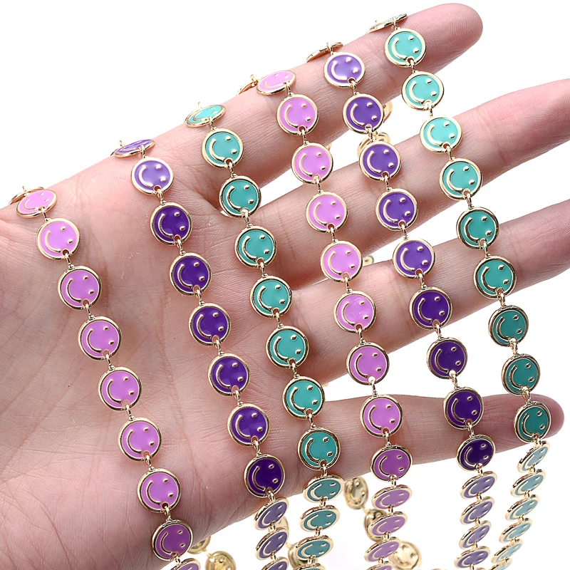 

Металлические цепи из нержавеющей стали золотого цвета, 1 метр, 3 цвета, круглые очки, цепочка, ожерелья, браслеты, ножные браслеты