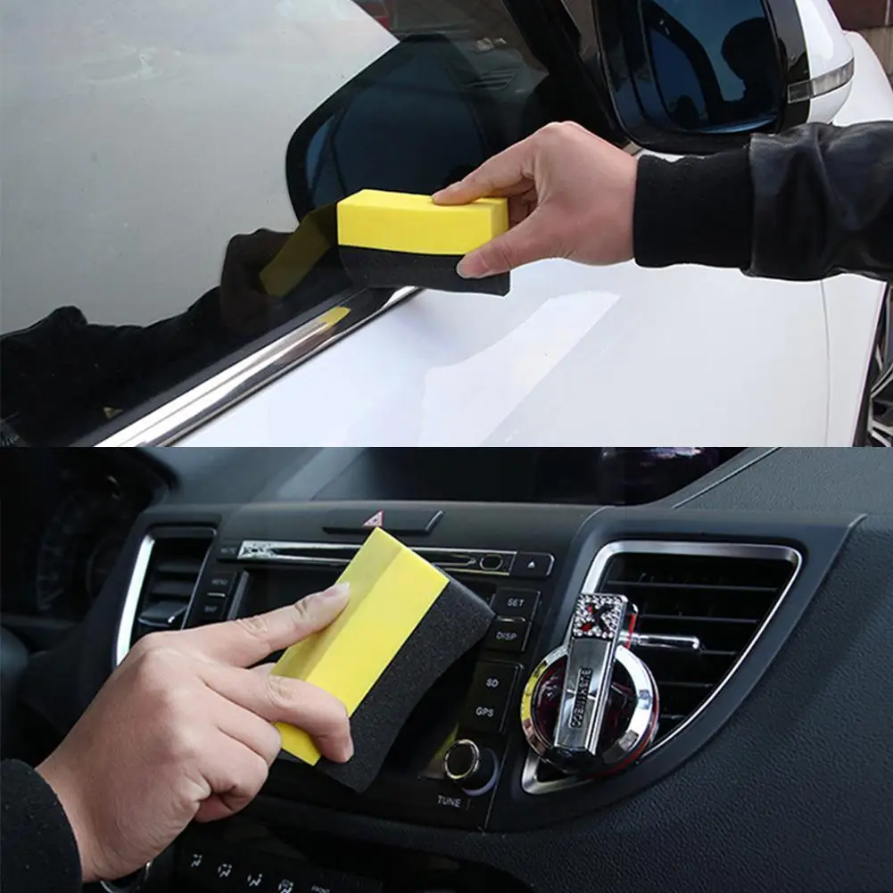 

Чистящая губка, 5 шт., зеркальный аппликатор воска, инструменты, щетки, чистящие полировальные колодки для шин V3X2