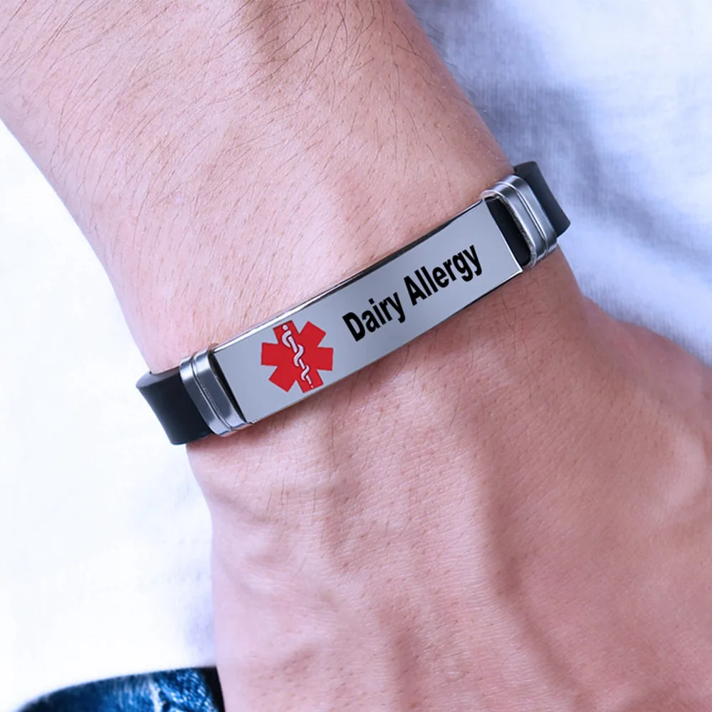 FIMAODZ браслет для аллергии на пенициллин медицинское оповещение детей мужские