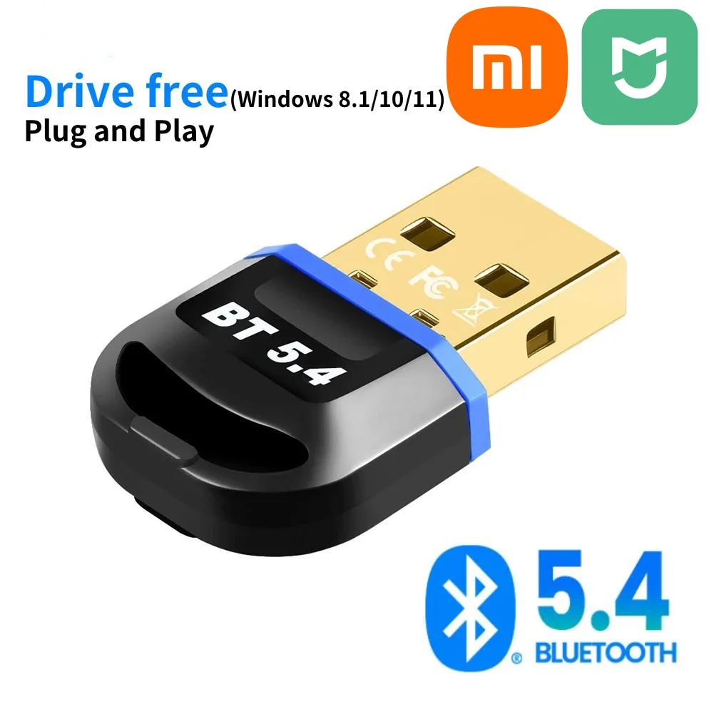 Xiaomi USB Bluetooth 5 4 3 адаптер-ключ для ПК динамик беспроводная мышь клавиатура