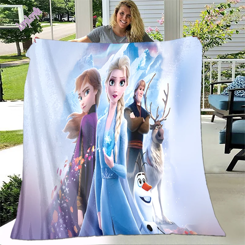 

Multi-style Cartoon Princess Blanket Family Blankets for Beds Cartoon Printed Ultra-Soft Warm Bedspread Bedding Home Decor
